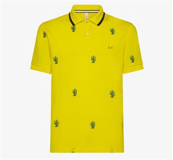 SUN68 POLO FULL EMBROIDERY