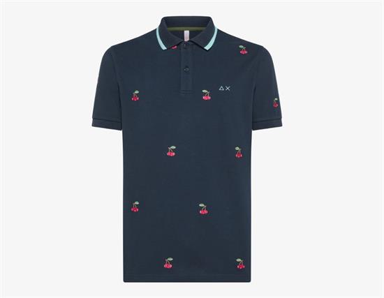 SUN68 POLO FULL EMBROIDERY