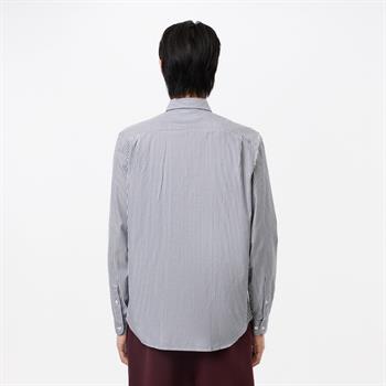 LACOSTE CAMICIA BASTONCINO BLU