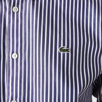 LACOSTE CAMICIA BASTONCINO BLU