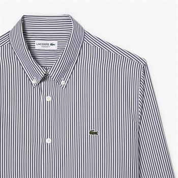 LACOSTE CAMICIA BASTONCINO BLU