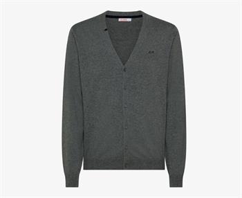 SUN68 CARDIGAN SOLID I24U 47 GRIGIO