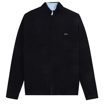 SUN68 MAGLIA ZIP I24U 07 NAVY