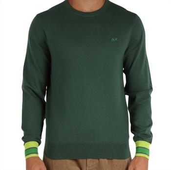 SUN68 MAGLIA STRIPES I24U 37 VERDE