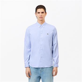 LACOSTE CAMICIA I24U F6Z RIGHE CIELO