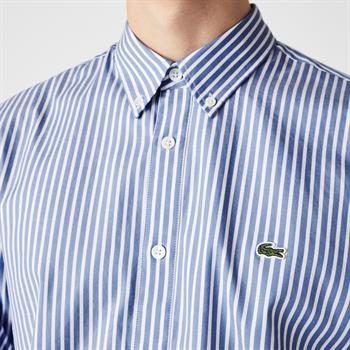 LACOSTE CAMICIA DASTONCINO CELESTE