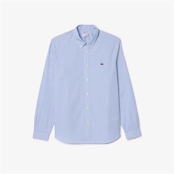 LACOSTE CAMICIA DASTONCINO CELESTE